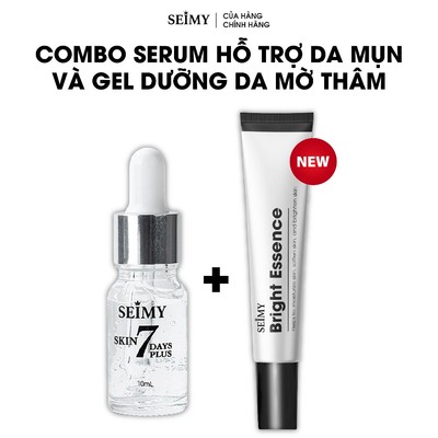 Combo Serum Hỗ Trợ Da Mụn và Gel Dưỡng Da Mờ Thâm Seimy