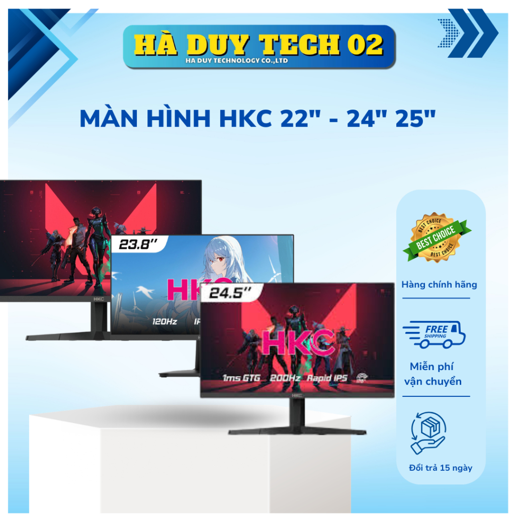 Màn Hình HKC MB24V39/ MG25H29/ MG25H320/ MB25V13/ MB21V13-S - Cam Kết Chính Hãng - Ha Duy Tech