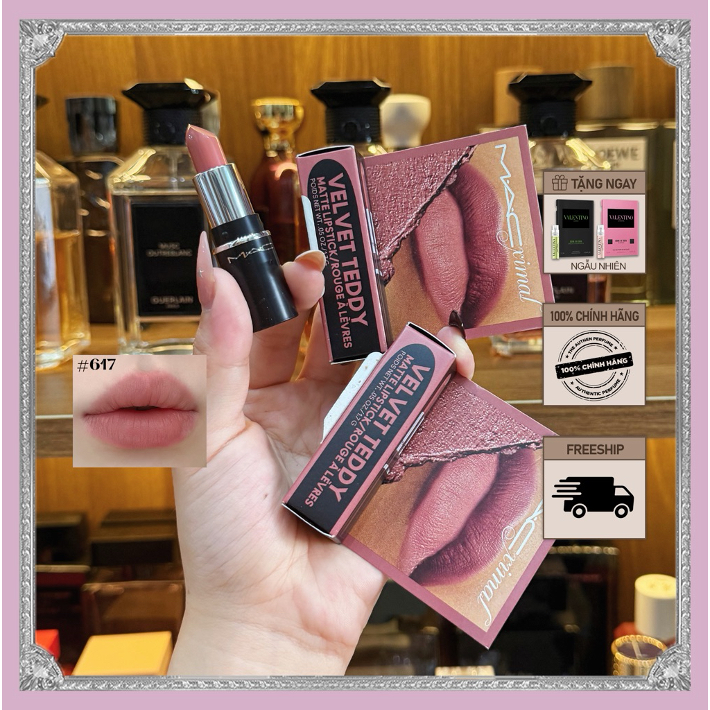 Son MAC Silky Matte Minisize Màu 617 Velvet Teddy 1.7g - The Authen Cosmetics