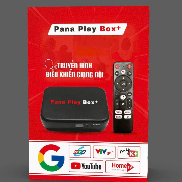 TV Box Android 13 Pana Play Box+ 2026 RAM 4GB ROM 32GB Giọng Nói Xem Tivi