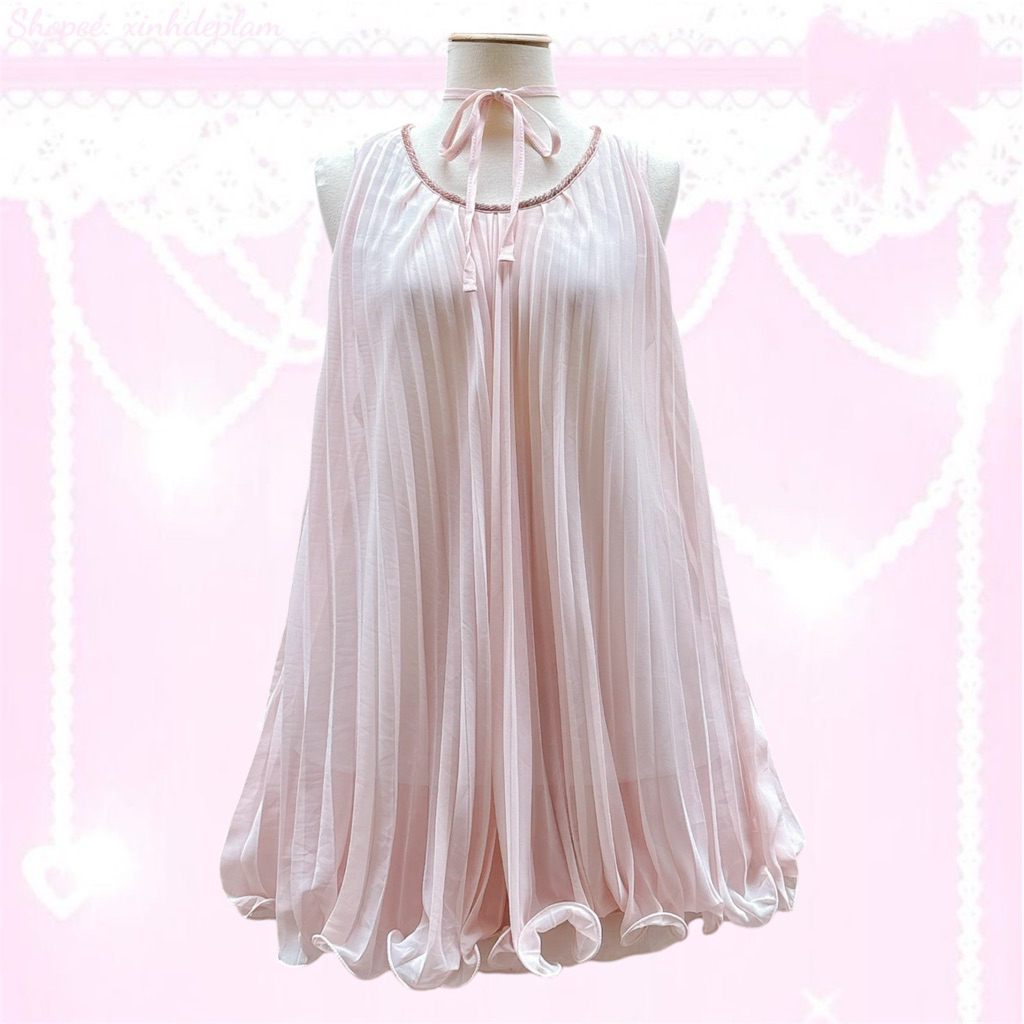 (13/4/26) PINK COQUETTE - Áo, Đầm Coquette, Lolita, Babydoll, Dollette, Shoujo màu hồng phấn, hồng c