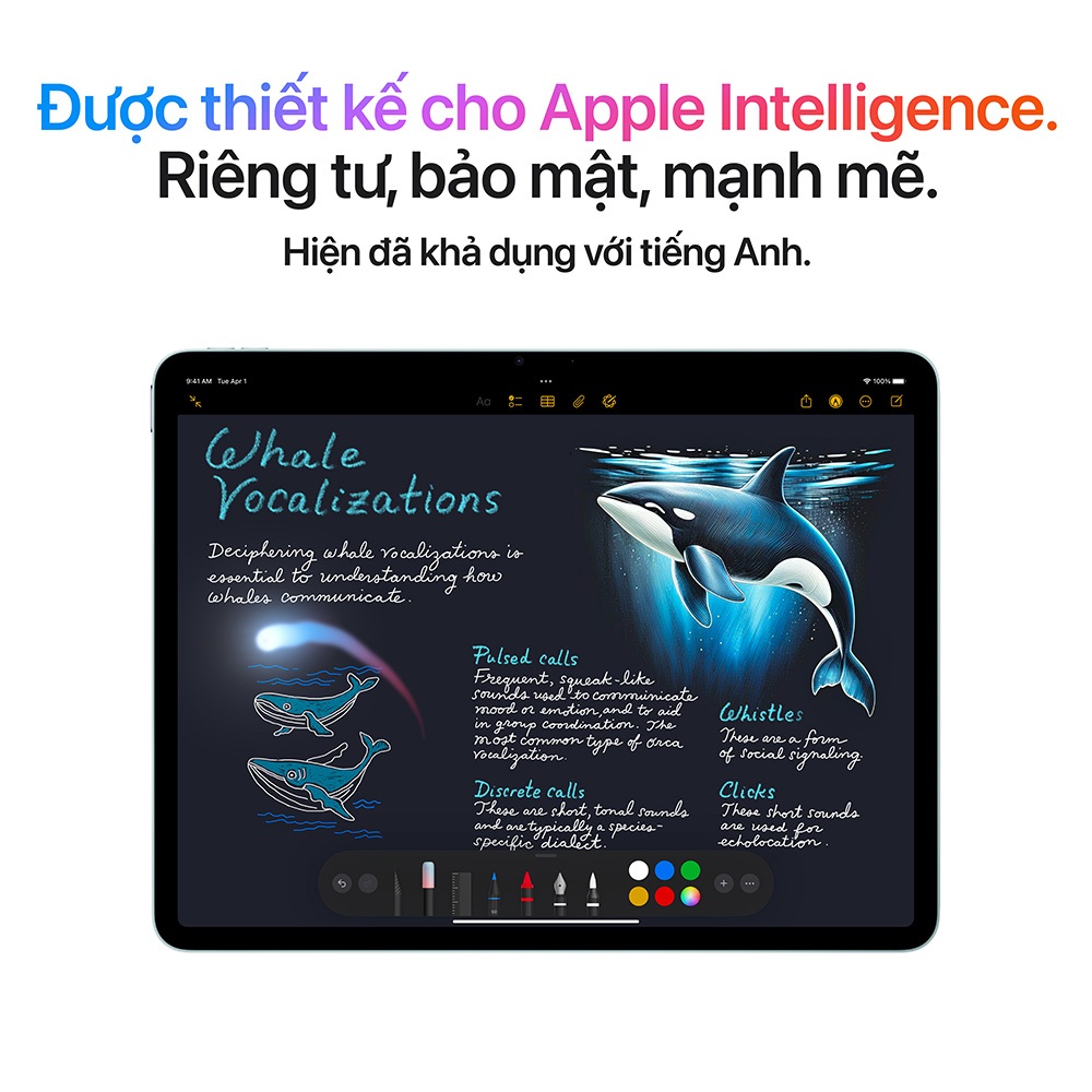 Máy tính bảng Apple iPad Air M3 11 inch Wifi 128GB (Chip M3 | RAM 8GB | Pin 7606 mAh) | BigBuy360 - bigbuy360.vn
