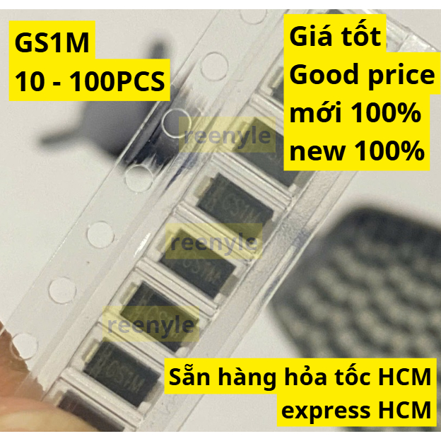 GS1M Diode Chỉnh Lưu SMA 1A 1000V SMD Fast Recovery Rectifier Diode