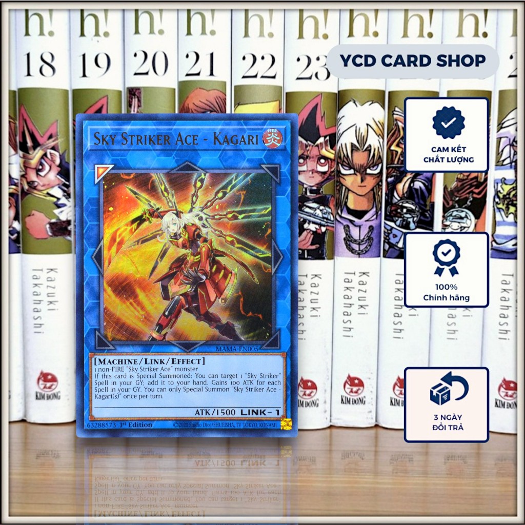 [YCDcardgame] Thẻ bài Yugioh Chính Hãng Sky Striker Ace - Kagari  - Ultra Rare [Link]