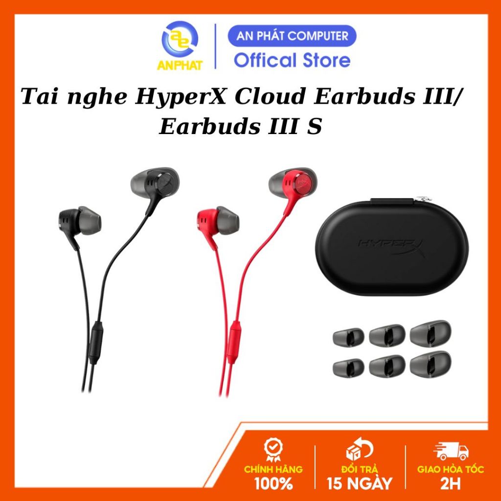 Tai nghe HyperX Cloud Earbuds III / Earbuds III S - Chính hãng bảo hành 24 tháng
