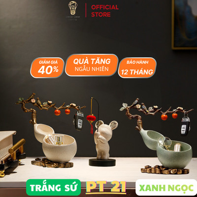 KỆ ĐỰNG HỒ LÔ PHONG THỦY PT-21  – DECOR TRANG TRÍ CAO CẤP | GỐM SỨ SANG TRỌNG | QUÀ TẶNG ENERGY GREEN LIGHTING