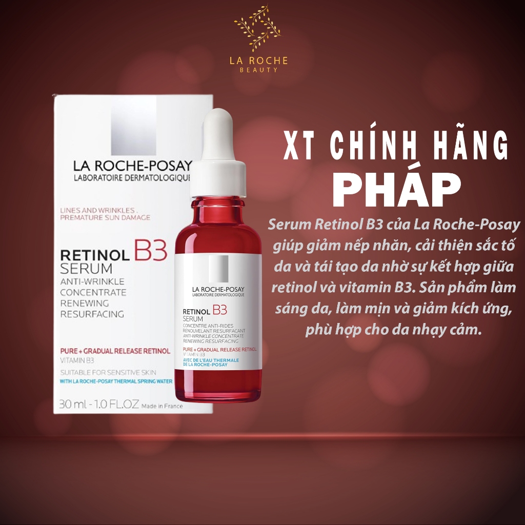 Serum La Roche-Posay Retinol B3 – Chống Lão Hóa, Cải Thiện Nếp Nhăn, Vết Chân Chim