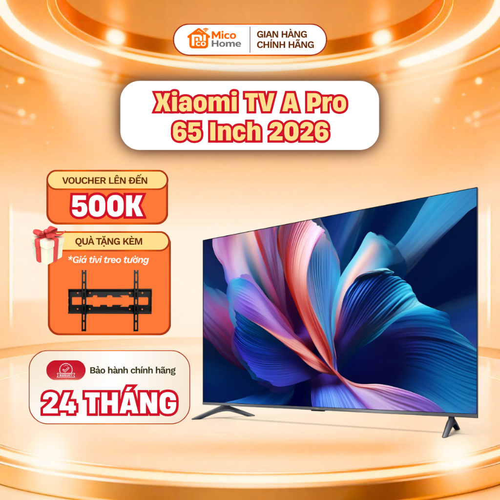 Tivi Xiaomi A Pro 65 Inch 2026 Google TV - QLED 4K có tiếng Việt - Bảo Hành 2 Năm Tại Nhà