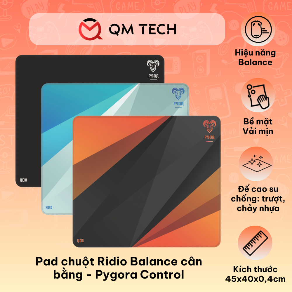 Lót chuột / Pad chuột Balance Pygora Control Ridio cân bằng | QMTECH STORE
