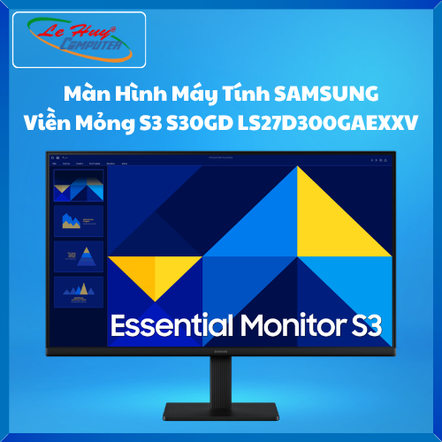 Màn Hình Máy Tính SAMSUNG Viền Mỏng S3 S30GD LS27D300GAEXXV - Hàng Chính Hãng