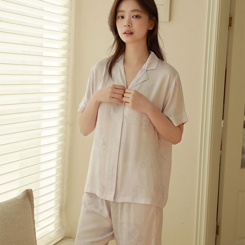 After Bath - Bộ Pyjama Hoa Đồ Ngủ Mặc Nhà