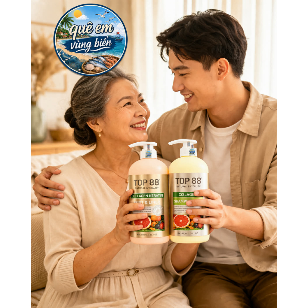 GỘI XẢ BƯỞI TOP88 800ml - GIẢM RỤNG , KÍCH THÍCH MỌC TÓC