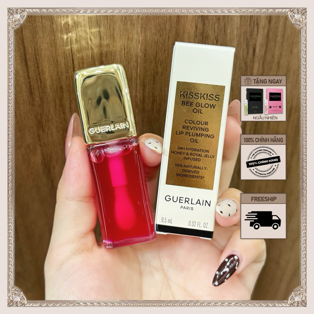 Son Dưỡng Môi Guerlain Kisskiss Bee Glow Oil - The Authen House