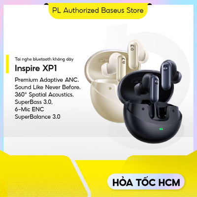 Tai nghe True Wireless Baseus Inspire XP1, Dolby Audio, Sound by BOSE, Adaptive ANC, Bluetooth 6.1