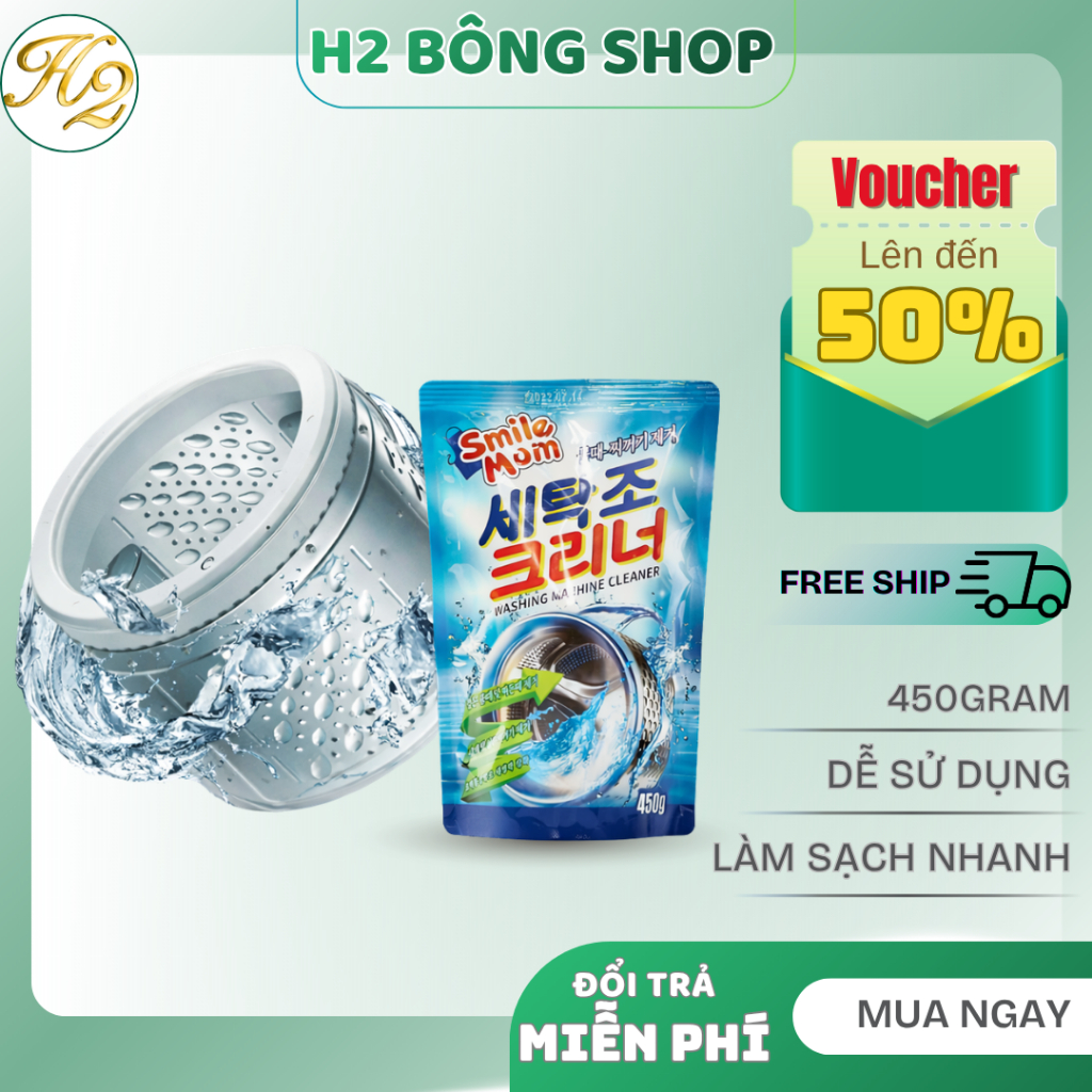Bột Tẩy Vệ Sinh Lồng Máy Giặt 450gr