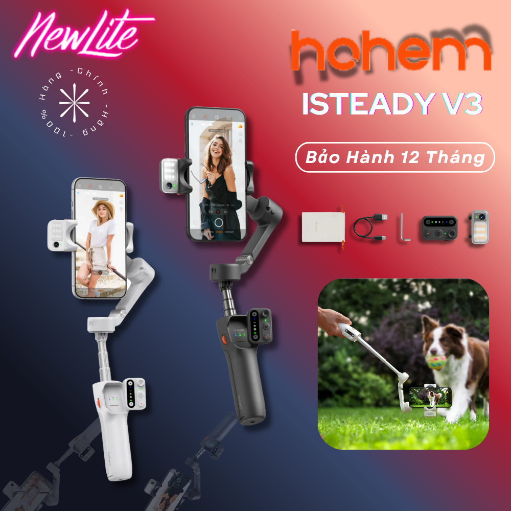 HOHEM ISTEADY V3 - Gậy Chống Rung Giành Cho Điện Thoại - Gimbal Hohem iSteady V3 - Hàng Chính Hãng