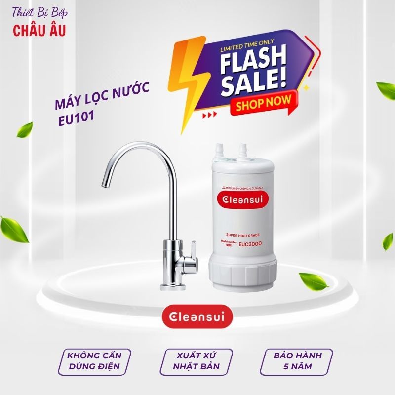 MÁY LỌC NƯỚC MITSUBISHI CLEANSUI EU101 Nhỏ gọn • Chuẩn Nhật Bản • Nước sạch an toàn