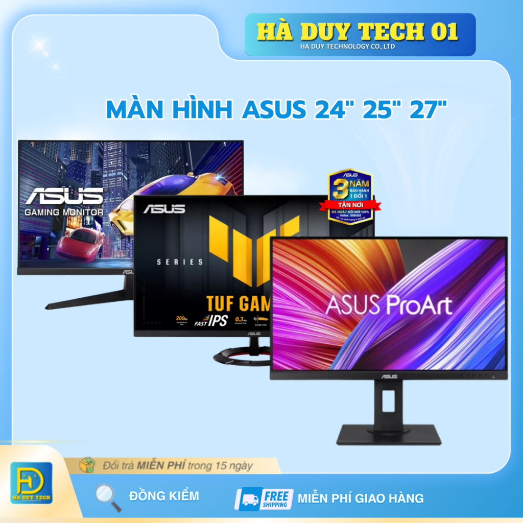 Màn Hình ASUS VY279HGR/PROART PA278QEV/PROART PA278QGV/TUF VG279Q5R - Cam Kết Chính Hãng - HaDuyTech