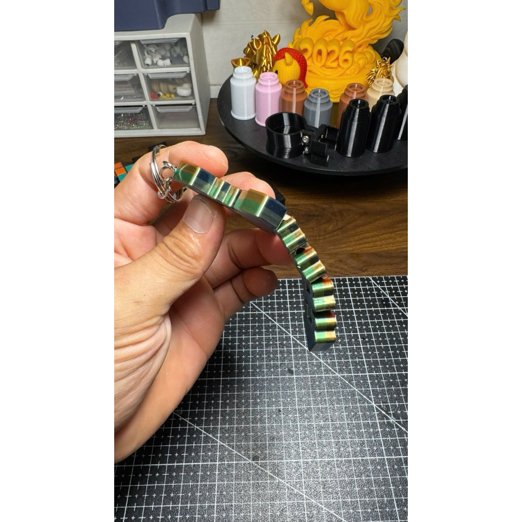Móc Khoá MineCraft Sword Khớp Nối In 3D
