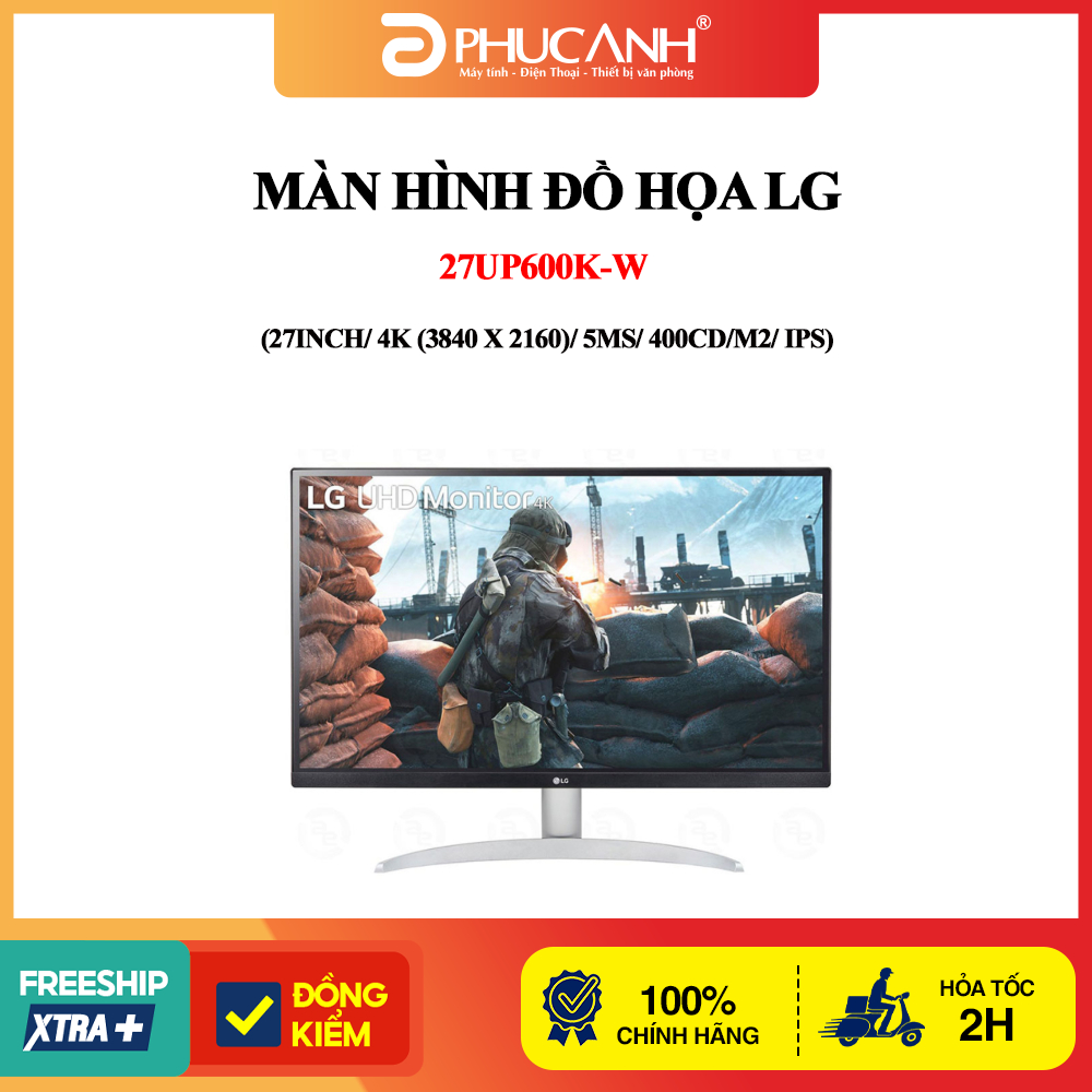 Màn hình đồ họa LG 27UP600K-W (27Inch/ 4K (3840 x 2160)/ 5ms/ 400cd/m2/ IPS)