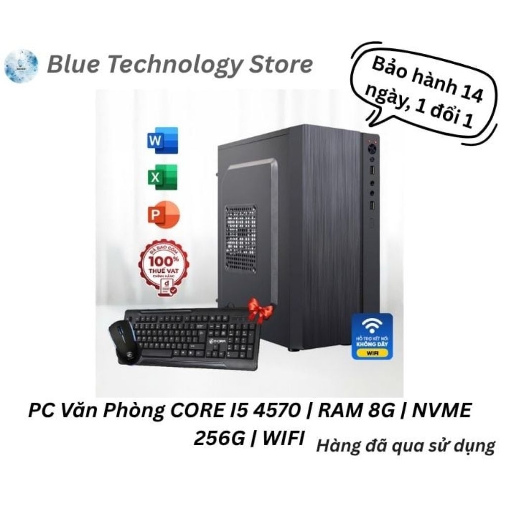 PC Văn Phòng CORE I5 4570 | RAM 8G | NVME 256G | WIFI