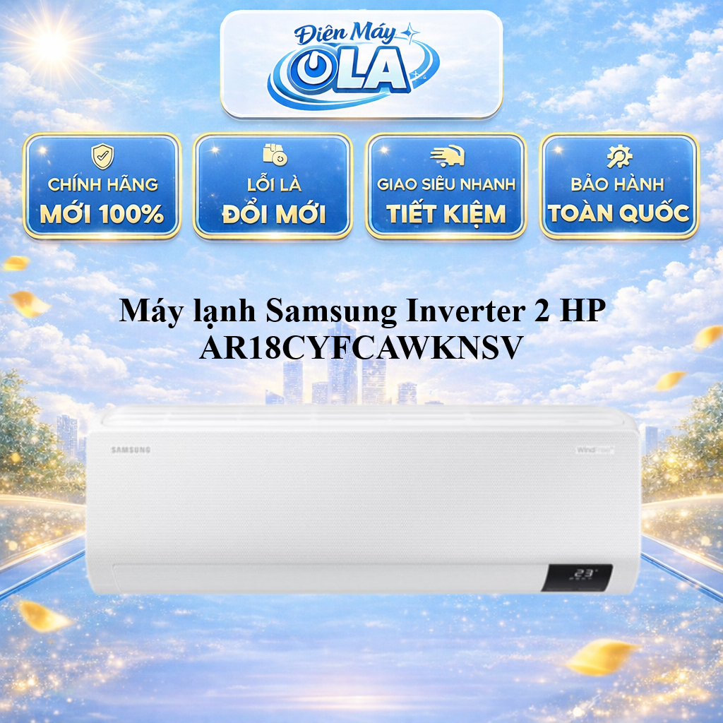 AR18CYFCAWKNSV - Máy lạnh Samsung Inverter 2 HP AR18CYFCAWKNSV - CHÍNH HÃNG - GIAO TOÀN QUỐC