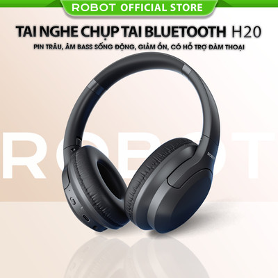 [Mới] Tai Nghe Chụp Tai Bluetooth Không Dây Robot H20 Pin Trâu, Âm Bass Sống Động, Giảm Ồn, Có Hỗ Trợ Đàm Thoại Rãnh Tay