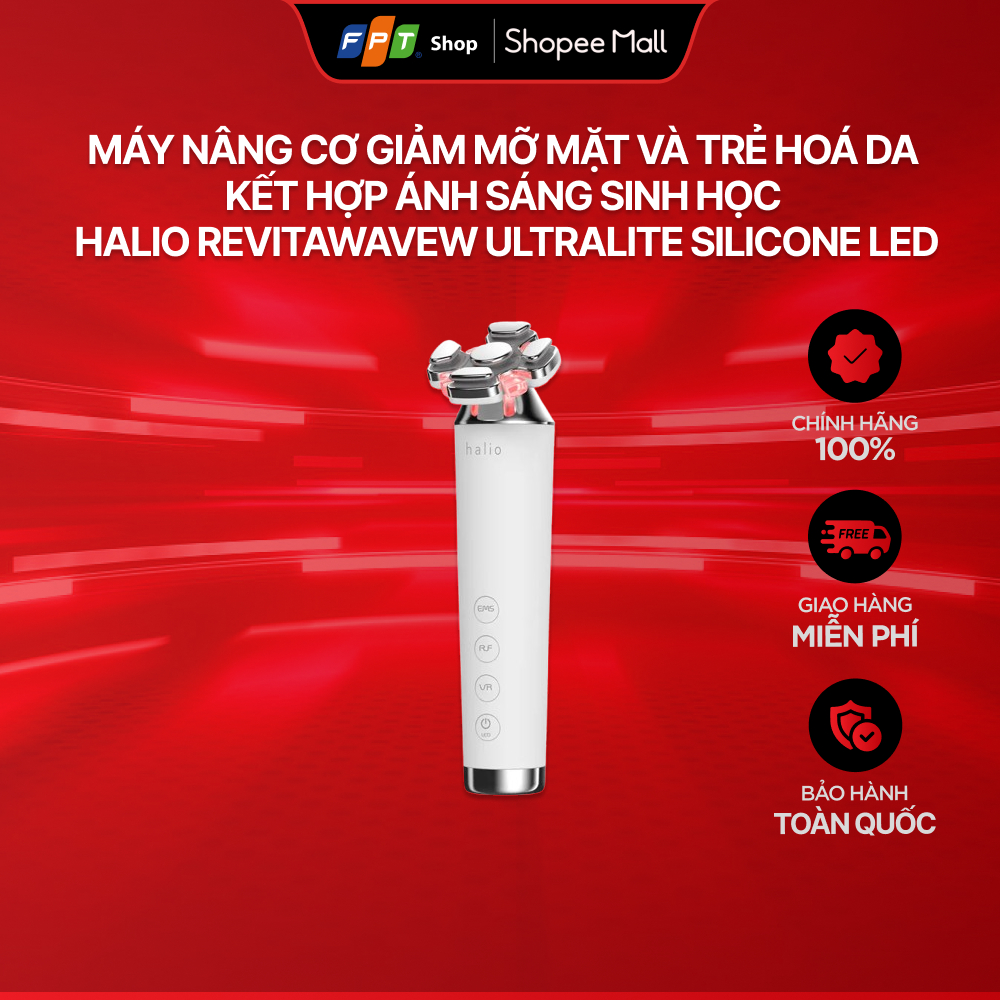 Máy nâng cơ giảm mỡ mặt và trẻ hoá da kết hợp ánh sáng sinh học Halio RevitaWave