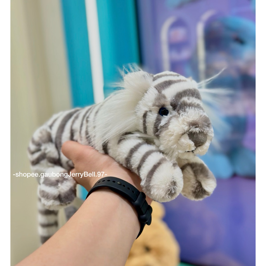 (100% Authentic) Gấu bông Hổ tuyết Jellycat Sacha Snow Tiger chính hãng