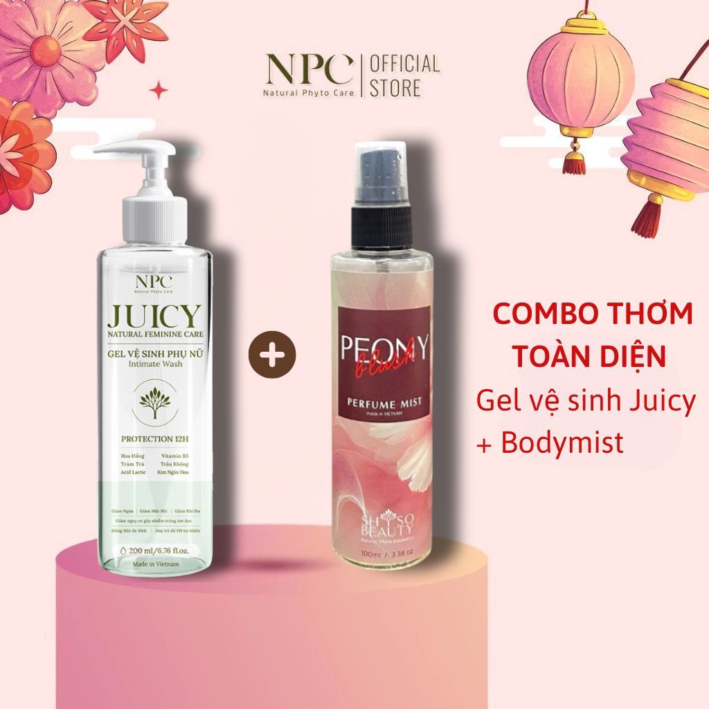 [MUA 1 TẶNG 1] Dung dịch vệ sinh phụ nữ NPC Juicy tinh chất trầu không 200ml - NPC PHAR
