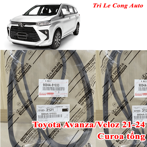 Dây curoa tổng Toyota Avanza Veloz 21-24 2NR-VE | Hết kêu rít trượt, sạc yếu, nóng máy | Kéo máy phá
