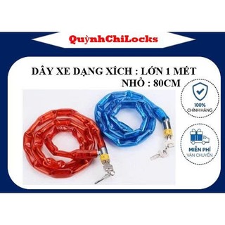 Khóa Dây xe máy, Dây xe đạp dạng xích[ hàng tốt, bền và chắc]