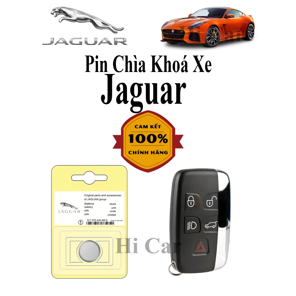 Pin chìa khoá xe ô tô Jaguar phù hợp với các dòng xe Jaguar