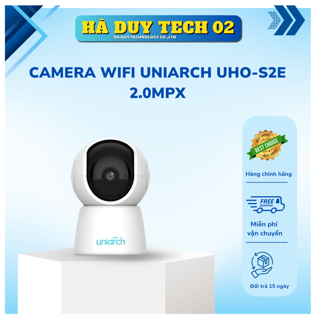 CAMERA WIFI UNIARCH UHO-S2E 2.0MPX - Chính Hãng - BH 24T - Hà Duy Tech