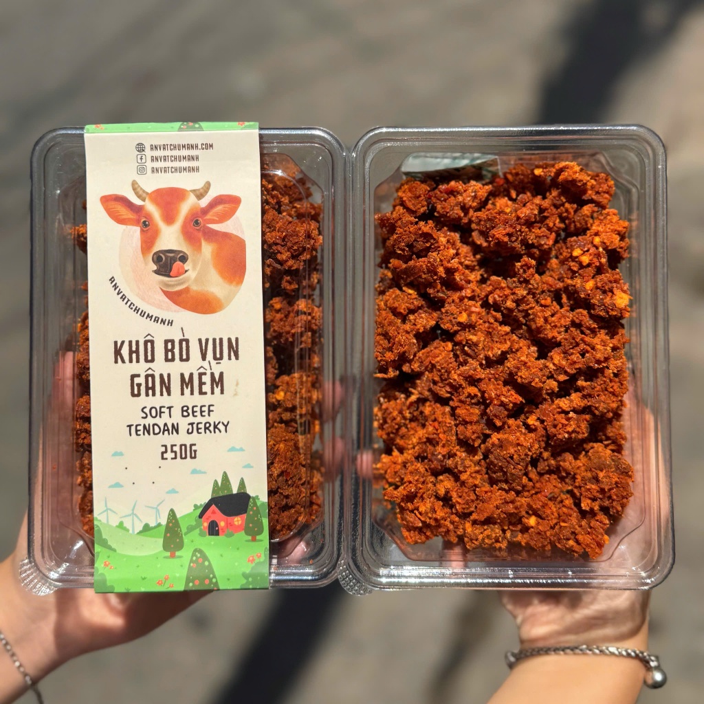 Khô Bò Gân Vụn Mềm - Ăn Vặt Chú Mạnh