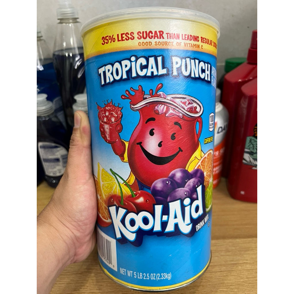 Bột Pha Nước Hoà tan Kool Aid . Cam Tang của Mỹ 🇺🇸 (date 2027)