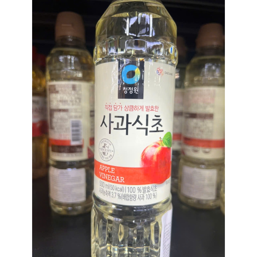 Dấm táo hàn quốc chai 500ml. 900ml - 사과식초