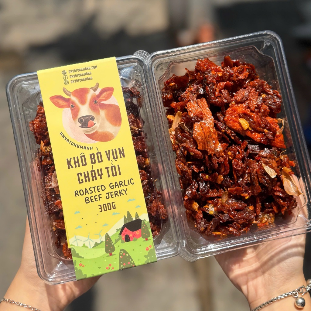 Khô Bò Vụn Cháy Tỏi - Ăn Vặt Chú Mạnh