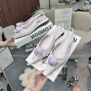 Giày bệt mũi nhọn khoá hoa lụa xinh, chuẩn size (HOT10)