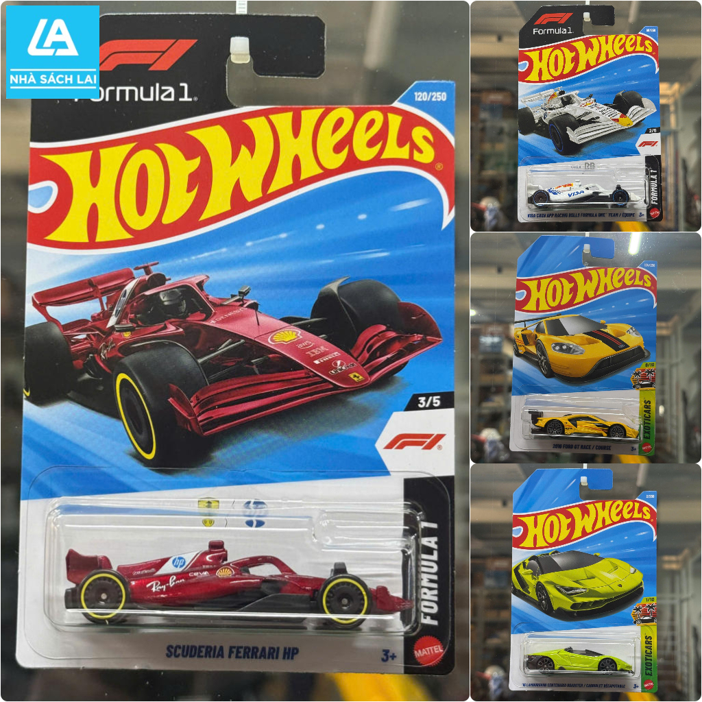 Mô Hình 1:64 Xe Hot Wheels Case E/F/G 4982  Mẫu 2026 - Xe Hot Wheels Porsche-Ferrari-F1 Chính Hãng
