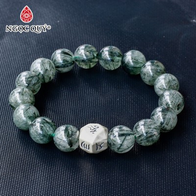 Vòng tay đá Thạch anh tự nhiên phối charm - Mẫu VC0714 - Ngọc Quý