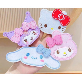 [Peinn] Combo 2 Miếng Dán Tóc Hình Mèo Kitty Và Nơ Dễ Thương - Giúp Cố Định Tóc, Nhiều Màu Sắc