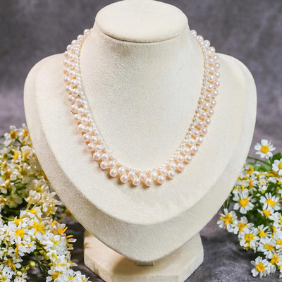 Dây Cổ Ngọc Trai Đan 3 Lớp Sang Trọng, Quý Phái Cho Nàng - Ngọc Trai Trường Thịnh
