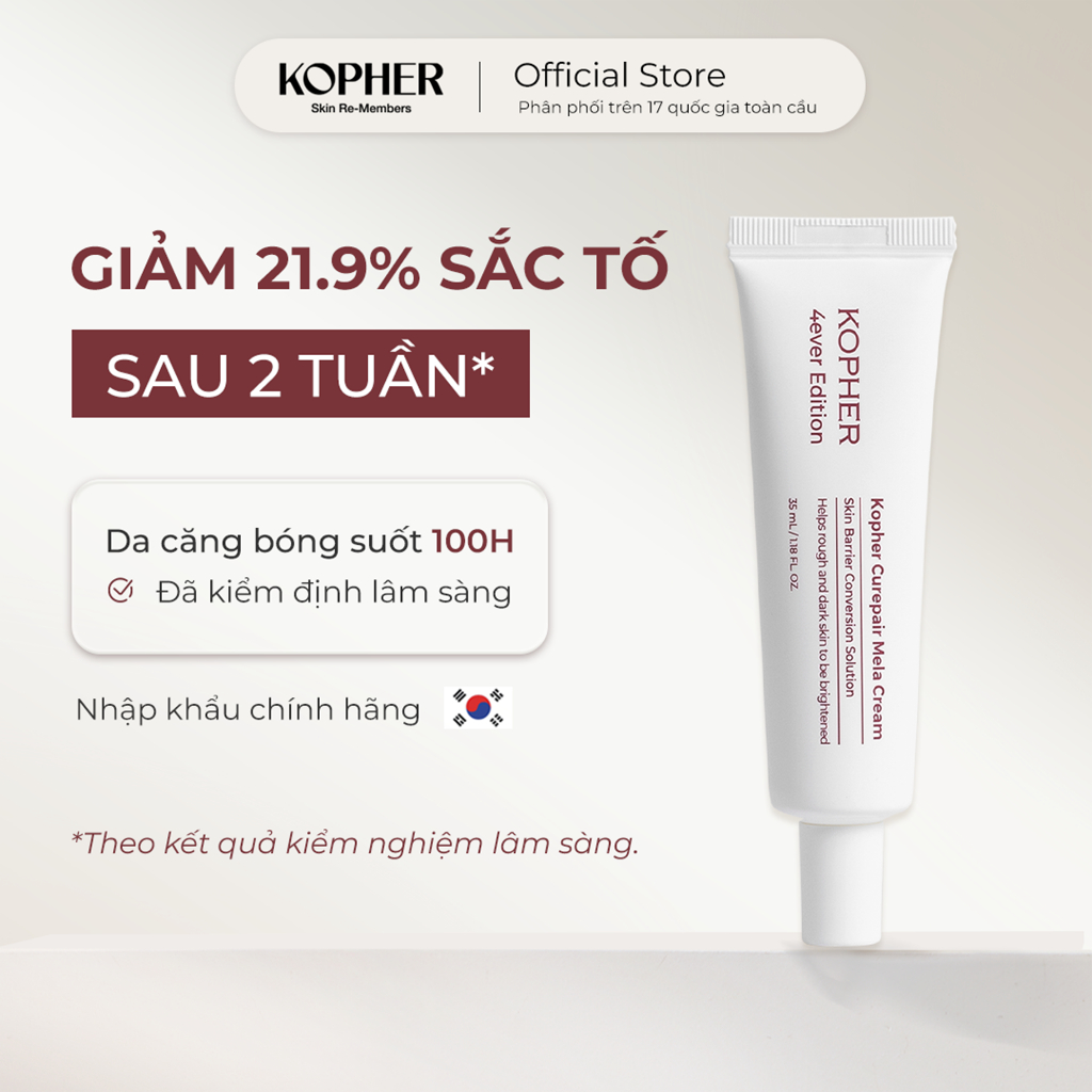 Kem Dưỡng Trắng Trẻ Hóa Toàn Diện Kopher Curepair Mela Cream 35ml - Nâng cơ, Chống Lão Hóa, Căng Bón