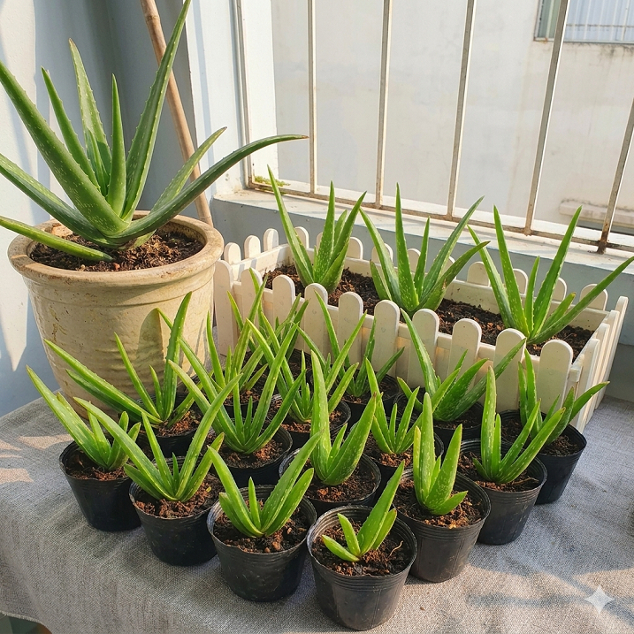 Cây giống nha đam (lô hội) giống Mỹ siêu to nhiều size, bầu nha đam trồng quanh năm