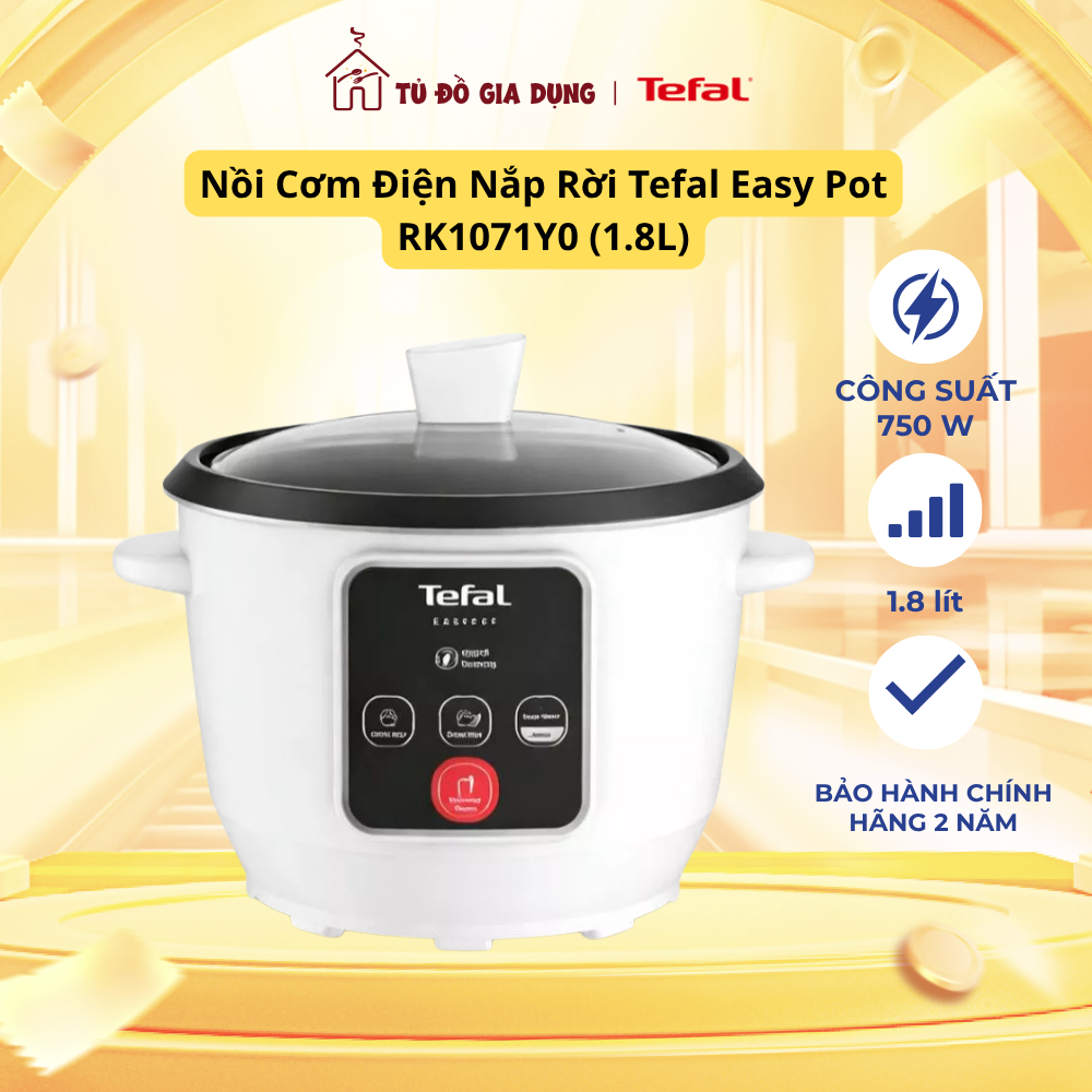 Nồi cơm điện tử Tefal Easy Pot RK1071Y0 - 1.8L