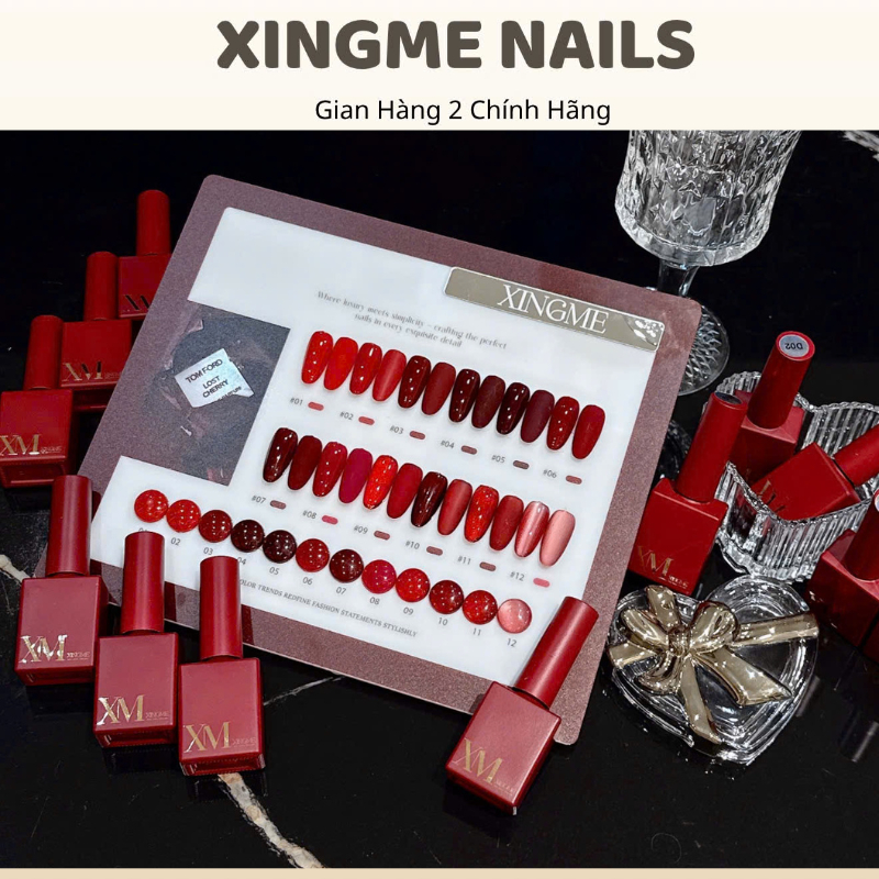Sơn gel đỏ 12 màu lẻ XINGME [XINGME.NAIL]
