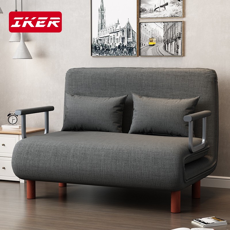 [Đa Năng Gấp Gọn] Sofa Giường Xám-Phòng Khách, Phòng Ngủ Thoải Mái Ngồi Nằm, Tặng Gối Tựa | BigBuy360 - bigbuy360.vn