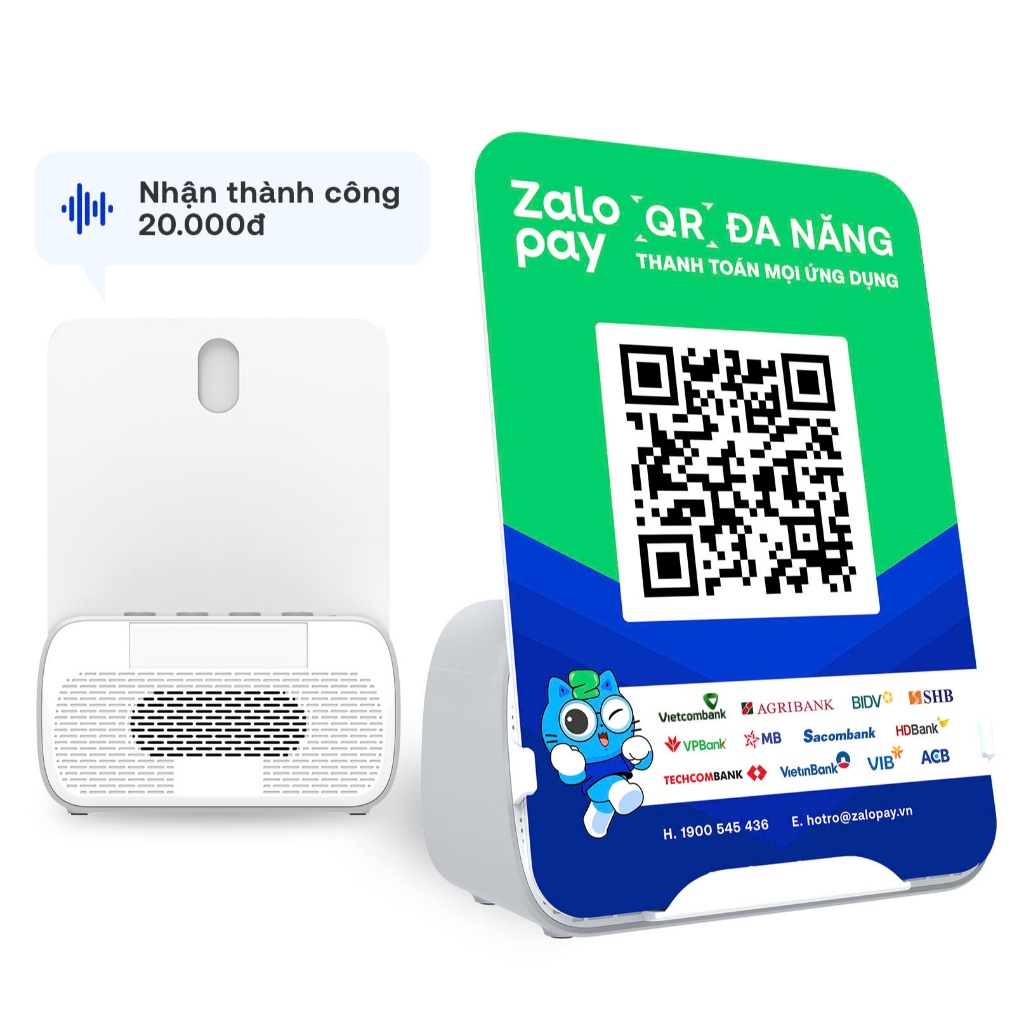 Loa thông báo chuyển khoản Zalopay Box - Phiên bản V2