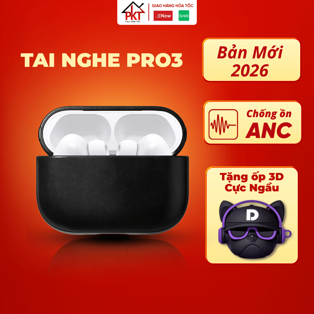 Tai Nghe Không Dây Bluetooth PRO3 Chống Ồn ANC Pin 8h Cao Cấp Tự Động Kết Nối Cảm Ứng Bảo Hành 12 Tháng [Quà Tặng Ốp] | BigBuy360 - bigbuy360.vn